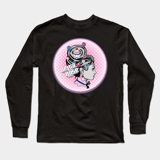 Delta Rose logo Long Sleeve T-Shirt by Fradeknot